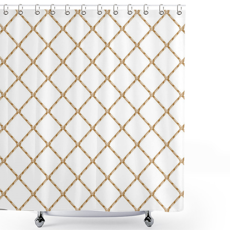 Personality  Rope Net (transparent) Shower Curtains