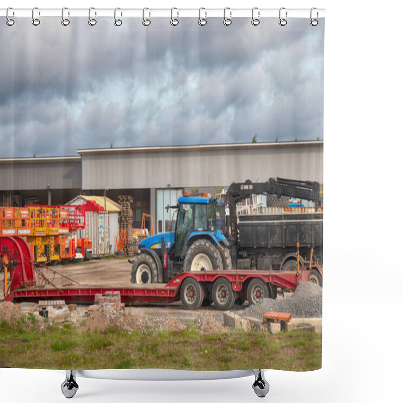 Personality  Finnish Warehouses And Loading Equipment Shower Curtains