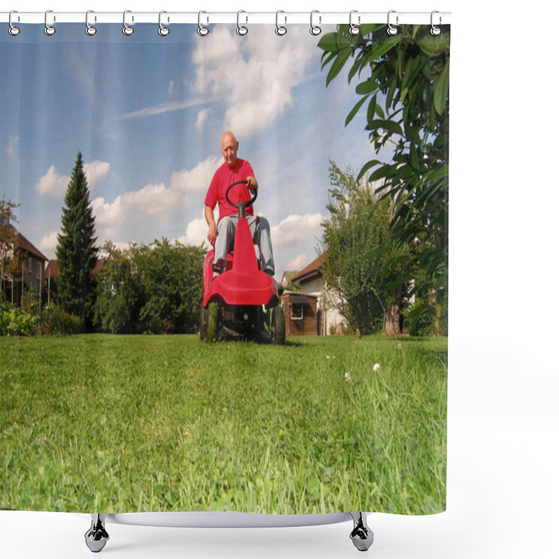 Personality  Portrait Of A Senior Person Shower Curtains