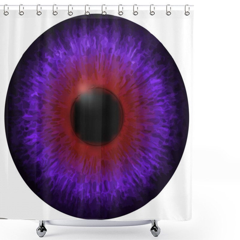 Personality  Eye Iris Vector Texture Shower Curtains