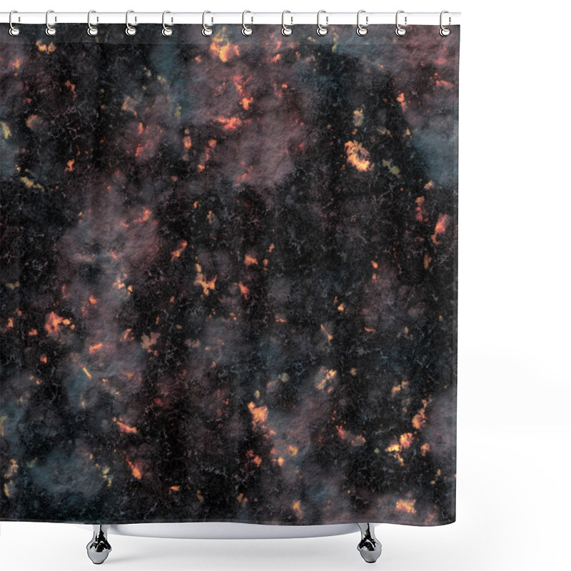 Personality  Seamless Texture Of Lava And Ashes. Background Or Texture. Shower Curtains