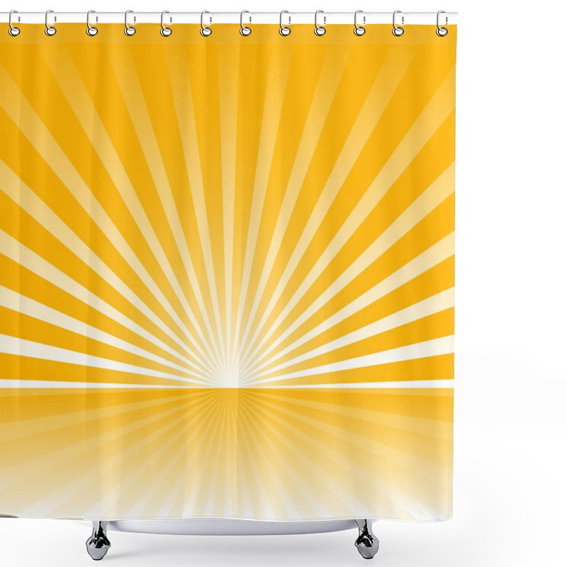 Personality  Sunburst Background Shower Curtains