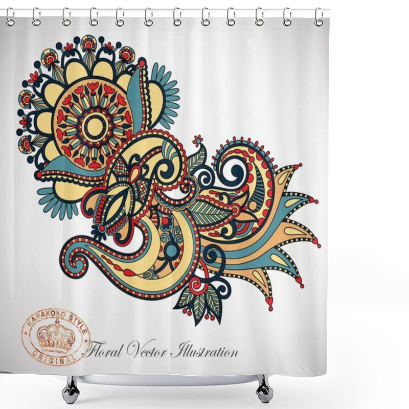 Personality  Ornate Flower Design Shower Curtains