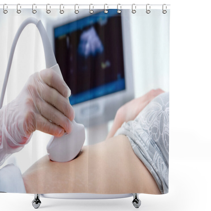 Personality  Ultrasound Shower Curtains