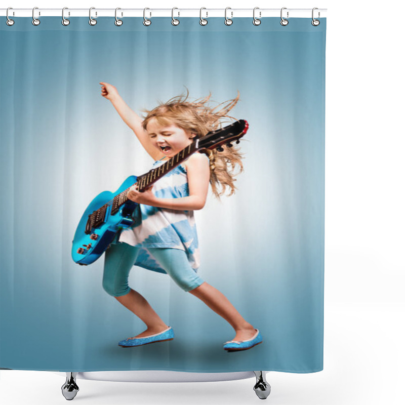 Personality  Rock Me Baby Shower Curtains