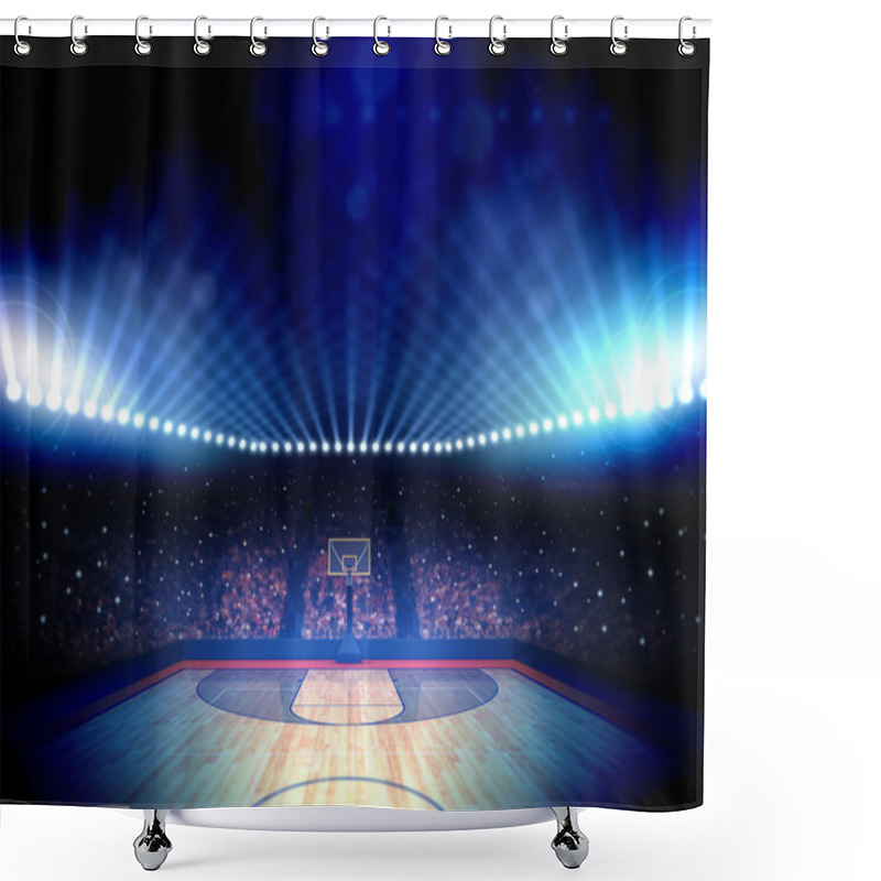 Personality  Basketball Arena Shower Curtains