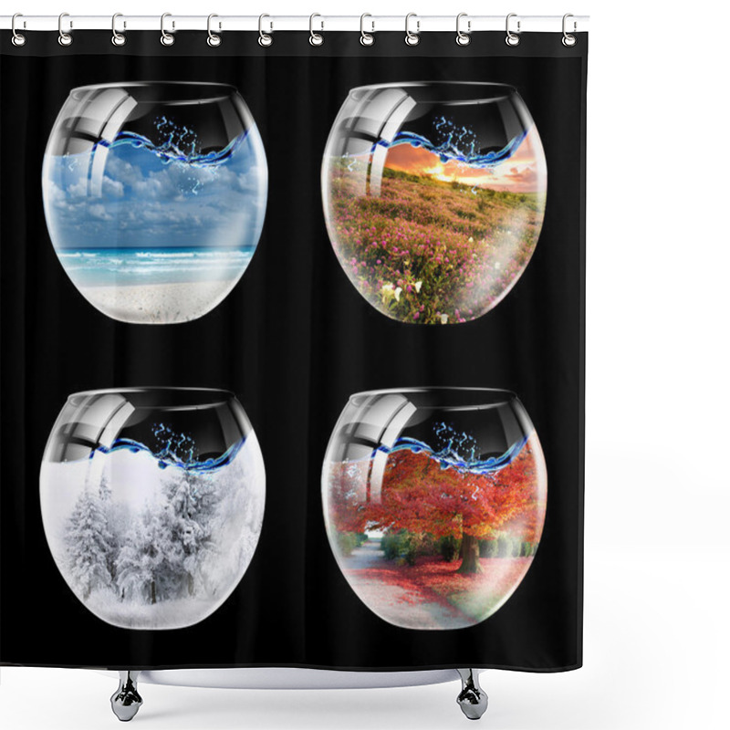 Personality  Seasons Shower Curtains