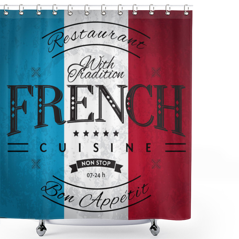 Personality  French Cuisine Shower Curtains