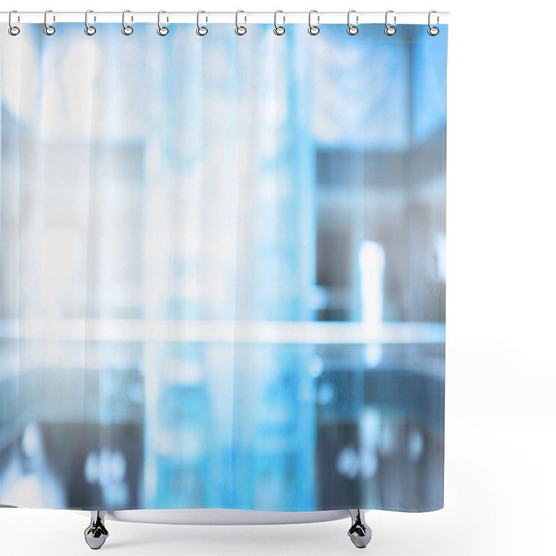 Personality  Blue Tones Background Shower Curtains