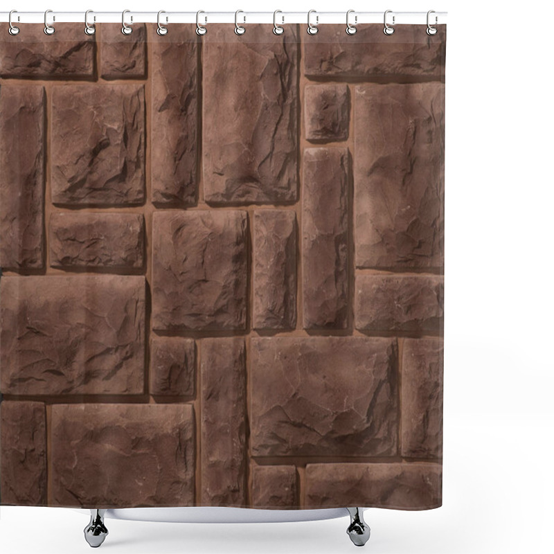 Personality  Stone And Brick Masonry Walls Shower Curtains