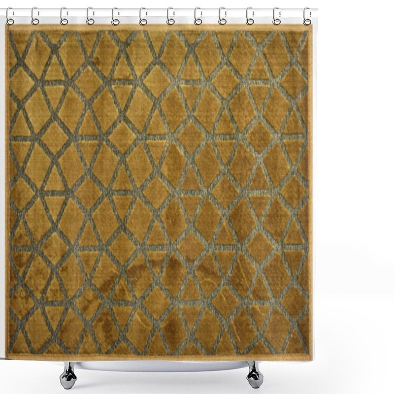 Personality  Carpet Bathmat And Rug Boho Style Ethnic Design Pattern With Distressed Woven Texture And Effect Shower Curtains