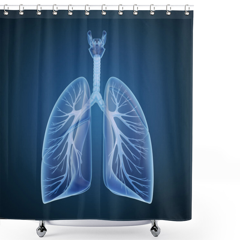 Personality  Lungs - Pulmonary System. Shower Curtains