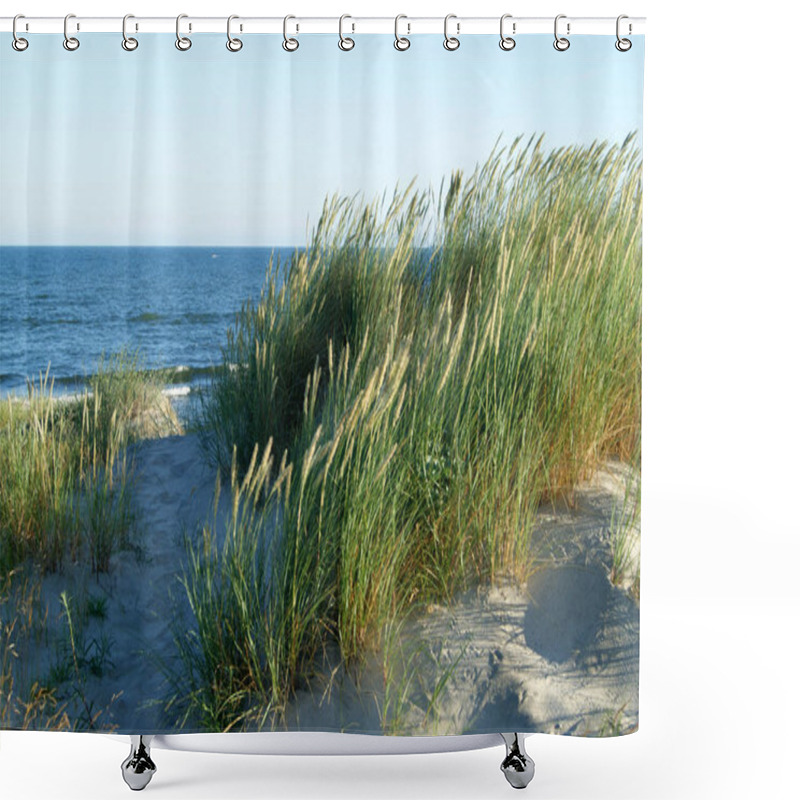 Personality  Baltic Coast, Kaliningrad Region, Vistula Spit Shower Curtains