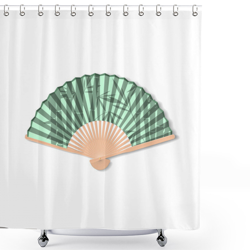 Personality  Fan For Kabuki Dance. Geisha Accessories. Fan With The Image Of  Shower Curtains