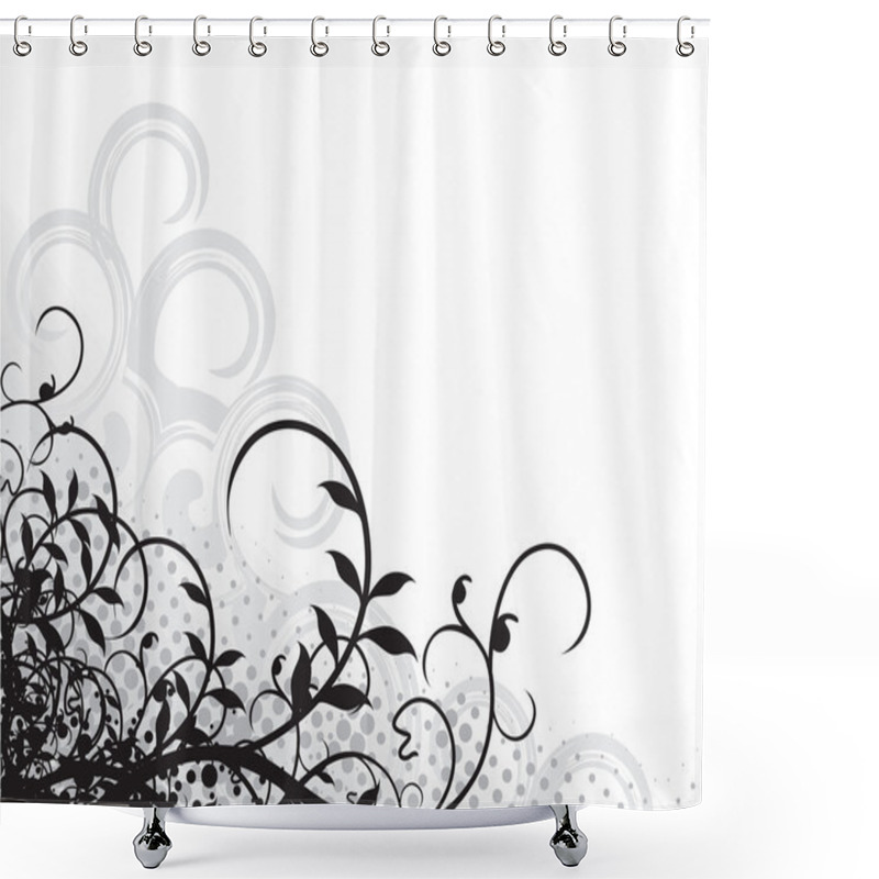 Personality  Floral Background Shower Curtains