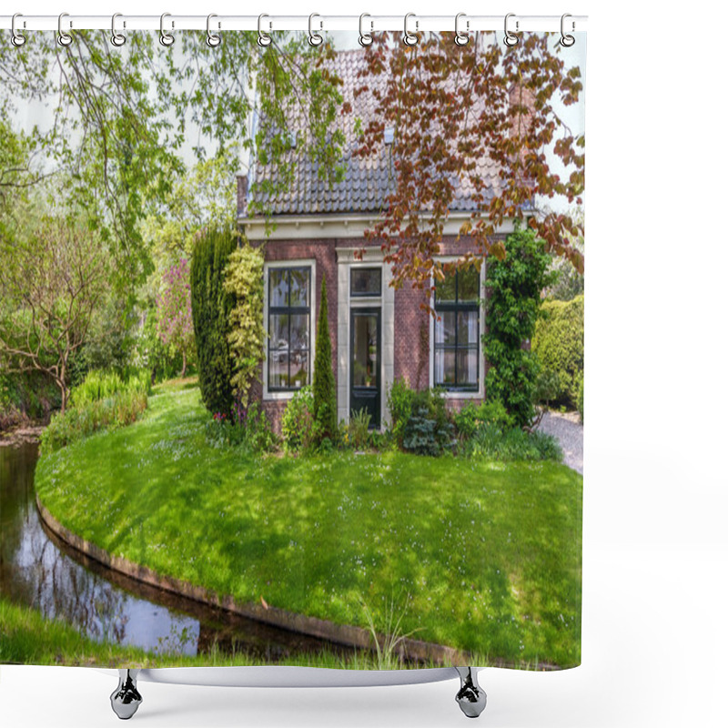 Personality  Front View Of Cosy Little House Shower Curtains