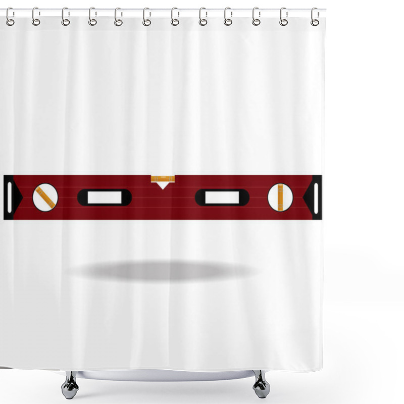 Personality  Carpenter Level Vector Illustration Shower Curtains