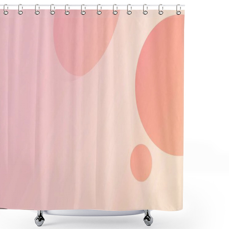 Personality  Soft Pink And Peach Gradient Minimalist Background Shower Curtains