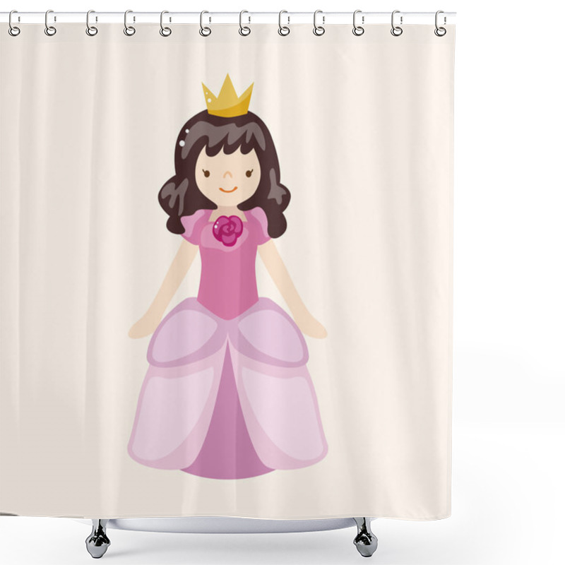 Personality  Royal Theme Princess Elements Shower Curtains