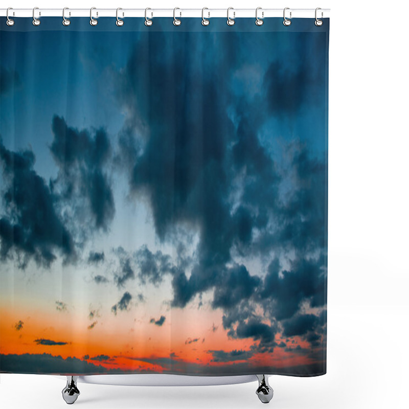 Personality  Fiery  Sunset Sky Shower Curtains