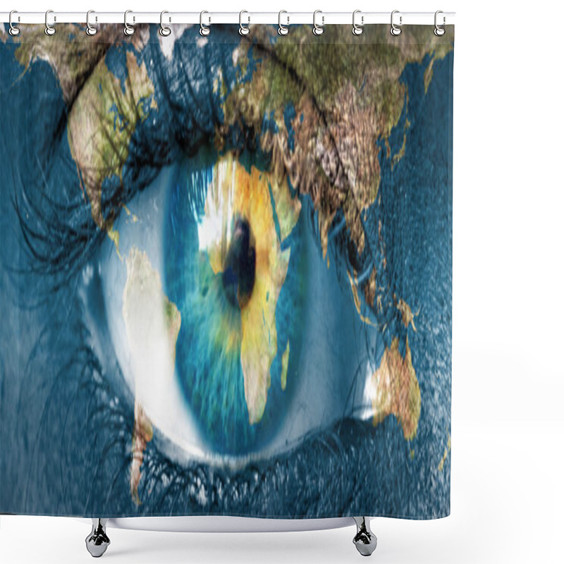 Personality  Planet Earth And Blue Hman Eye - 