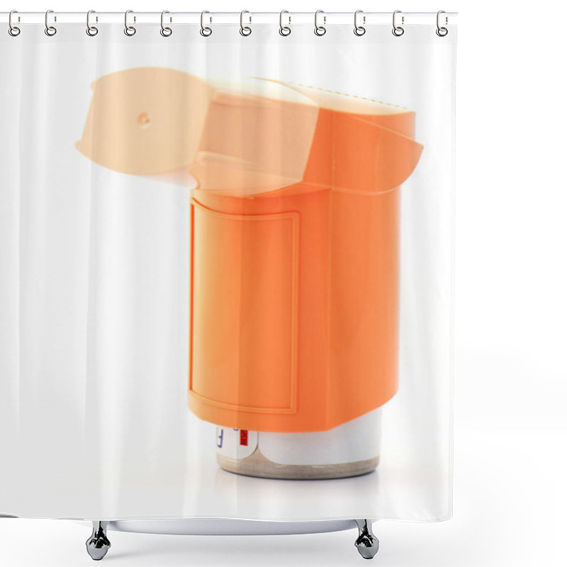 Personality  Orange Asthma Inhaler Shower Curtains