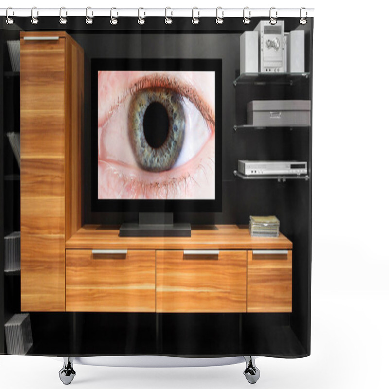 Personality  Eye On TV Shower Curtains