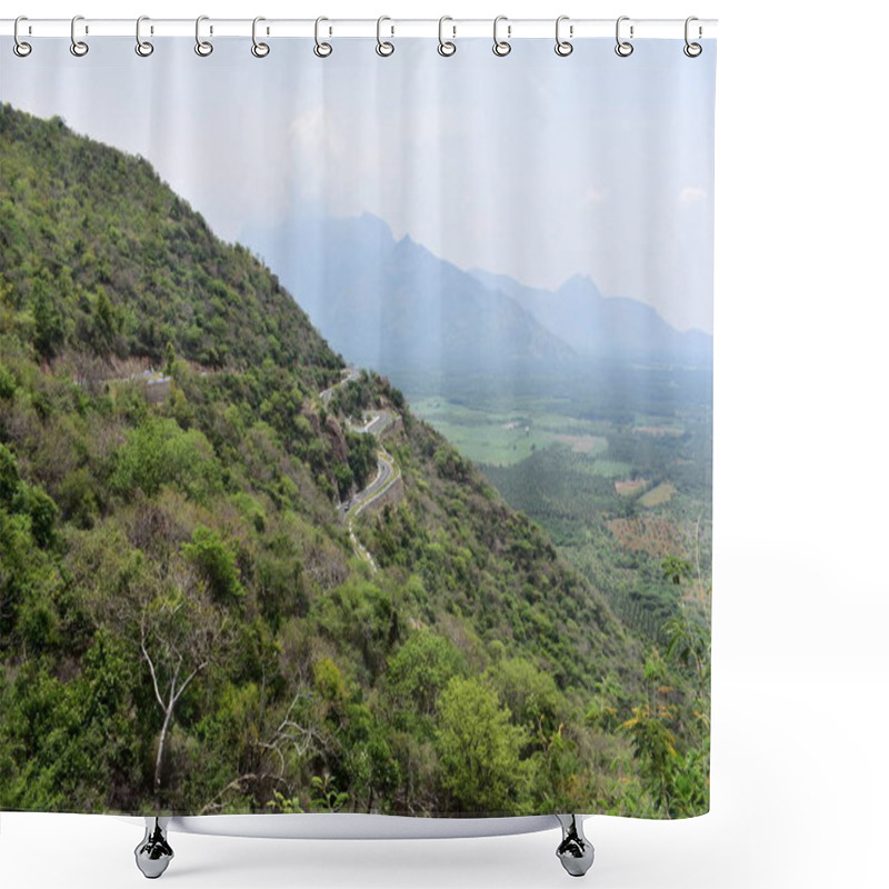 Personality  Bodi Mettu - The Highest Peak In South India Shower Curtains