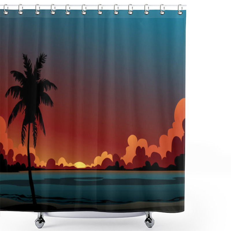 Personality  Sunset Shower Curtains