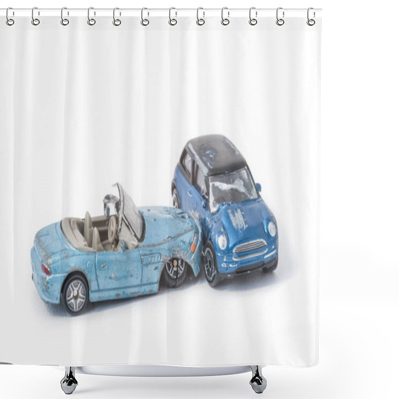 Personality  Vehicle Wreckage Closeup Shower Curtains