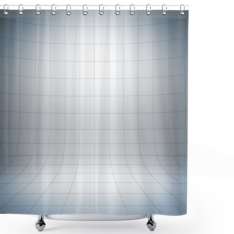 Personality  Empty White Surface. Shower Curtains