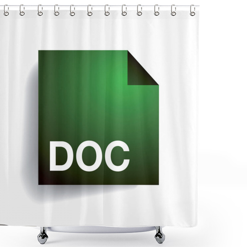 Personality  Doc Folder Icon Shower Curtains