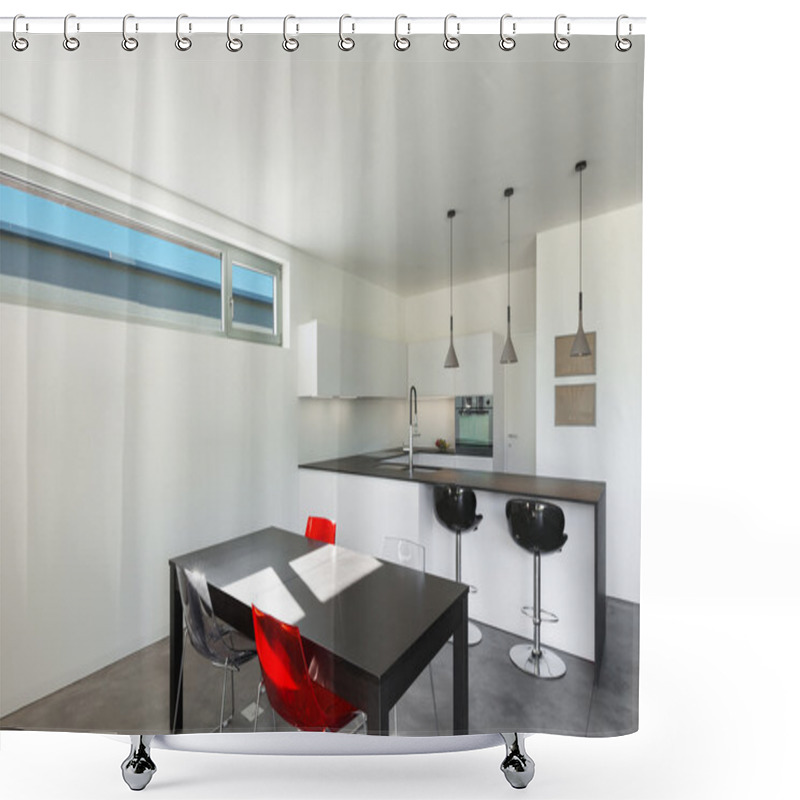 Personality  Interior Modern House, Kitchen Shower Curtains