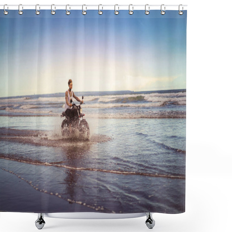 Personality  Waves Shower Curtains