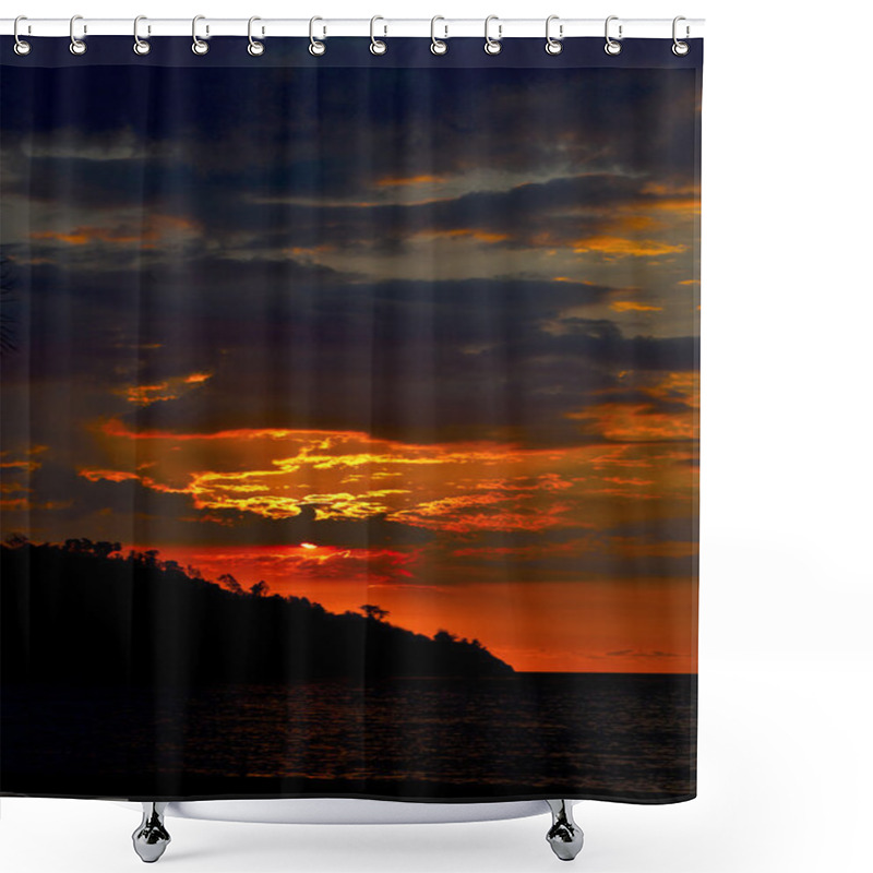 Personality  Sunset Peace And Coastline In Madagascar Nosy Be Shower Curtains