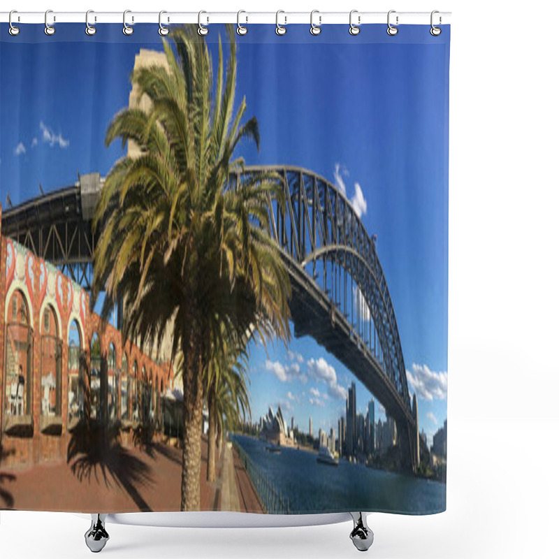 Personality  Panoramic View Of Sydney Harbour Bridge Sydney New South Wales A Shower Curtains