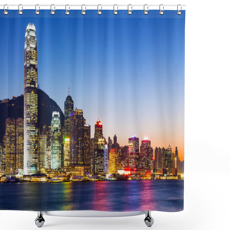 Personality  Hong Kong Night Shower Curtains