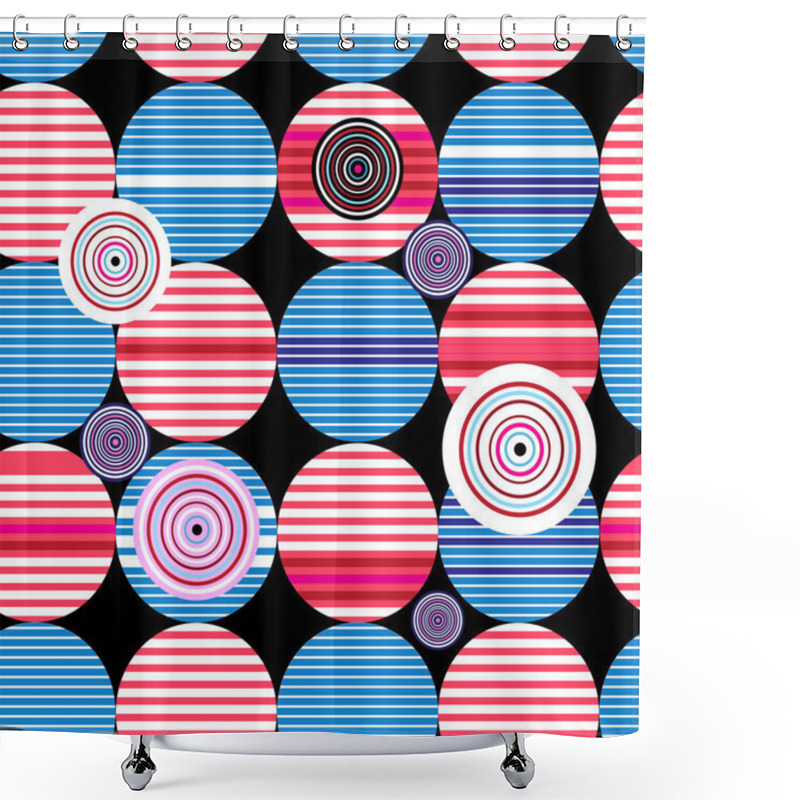 Personality  Seamless Geometric Pattern Shower Curtains