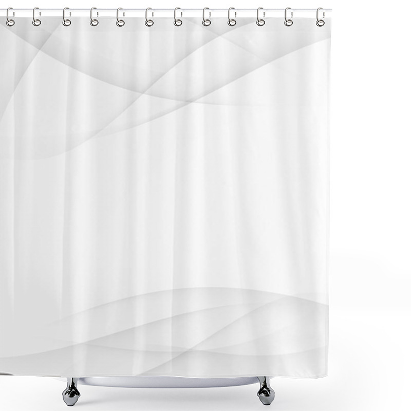 Personality  Gray Lines Abstract Smooth Background Shower Curtains