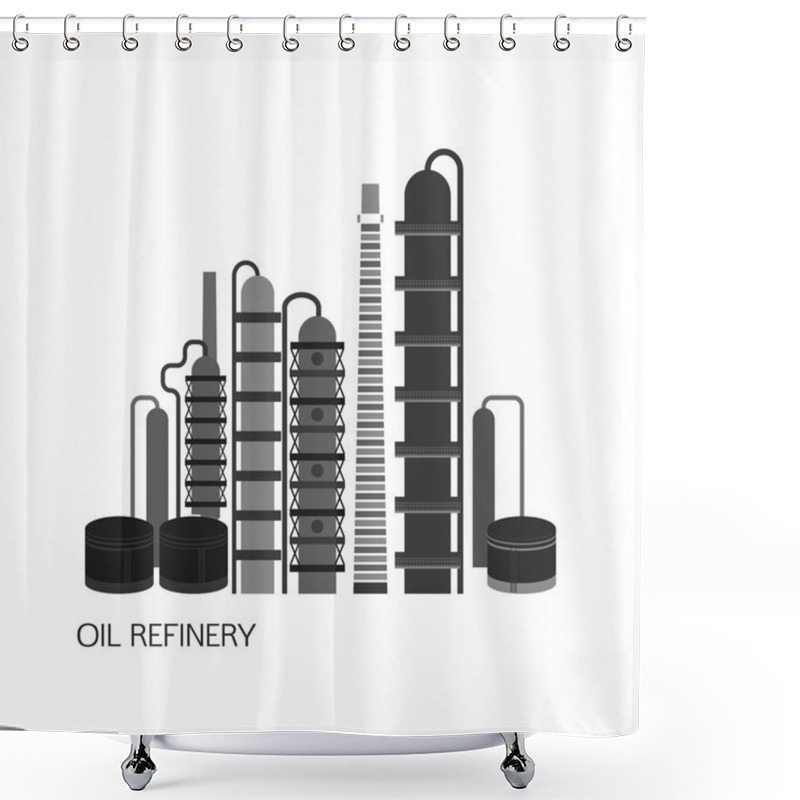 Personality  Oil Plant 03 A Shower Curtains