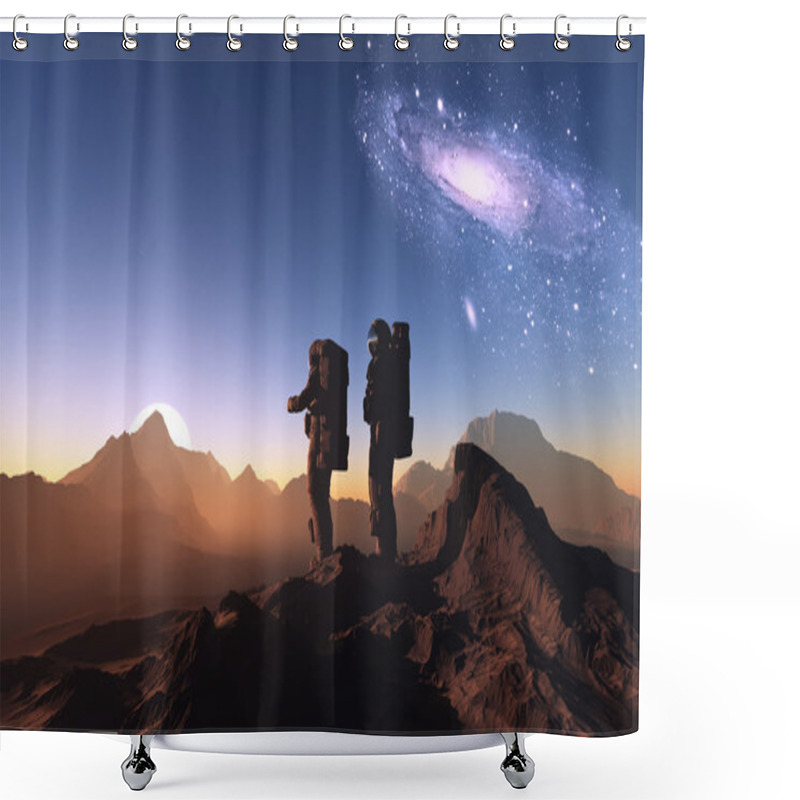 Personality  The Astronauts Shower Curtains