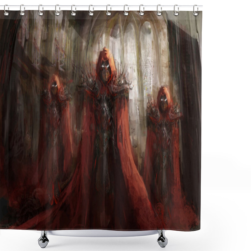 Personality  Priest Shower Curtains