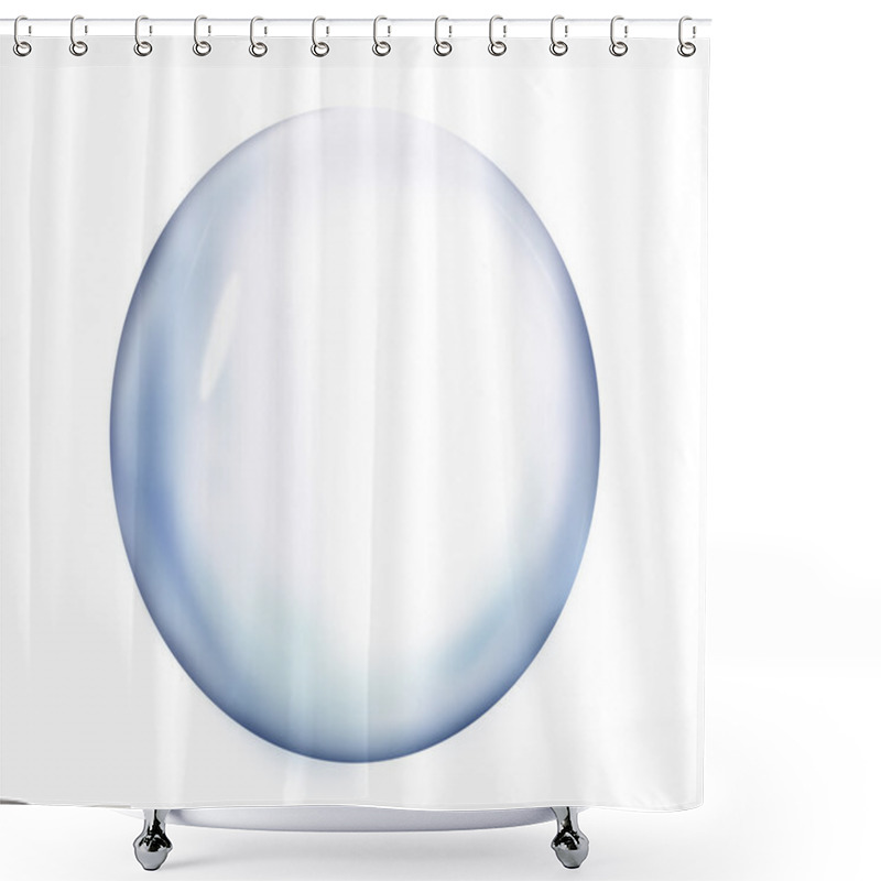 Personality  Bubble Against White Background Shower Curtains