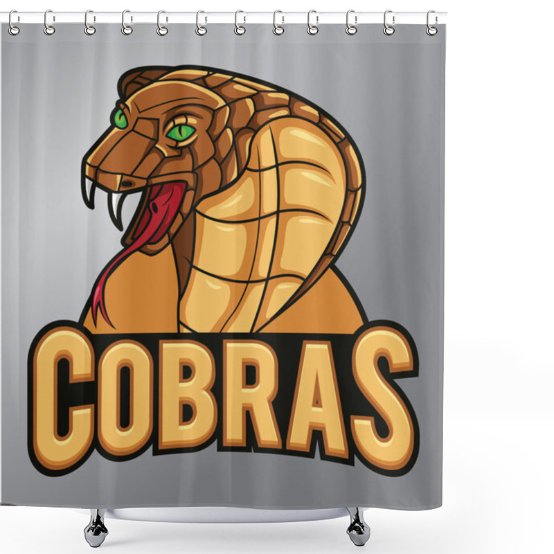 Personality  Cobras Mascot shower curtains