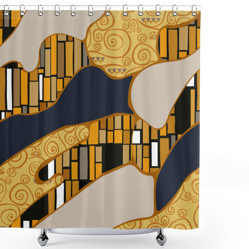 Personality  Seamless Pattern Abstract Shower Curtains