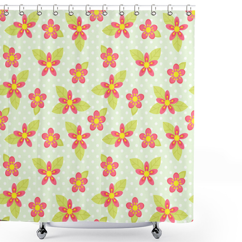 Personality  Flowers Pattern Shower Curtains