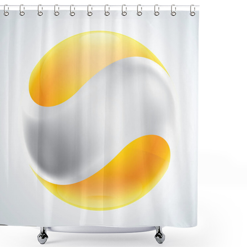 Personality  Business Abstract Bubble Icon. Corporate, Media, Technology. EPS Shower Curtains