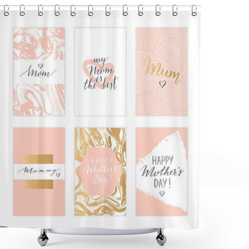 Personality  Mother's Day Cards. Shower Curtains