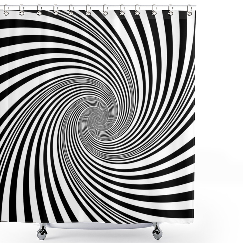 Personality  Abstract Background With Vortex, Spiral Shape Shower Curtains