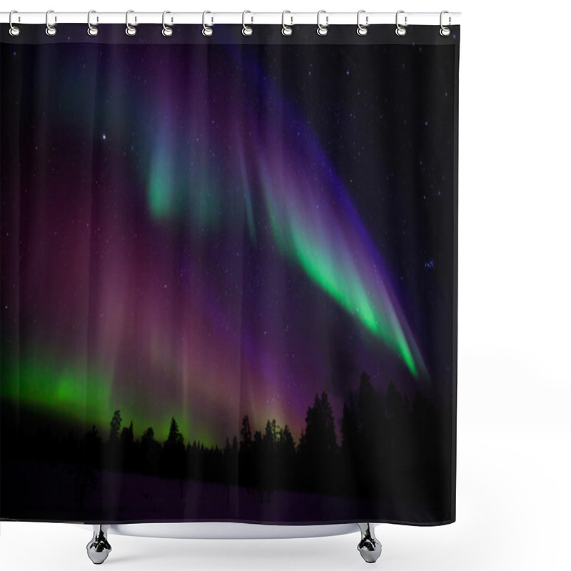 Personality  Beautiful Northern Lights Shower Curtains